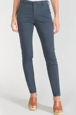 Femme Le Temps des Cerises Pantalons & Chinos-Pantalon Chino Dyli3 Bleu Nuit