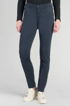 Femme Le Temps des Cerises Pantalons & Chinos-Pantalon Chino Dyli4 Bleu Nuit