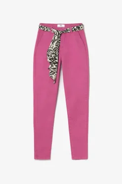 Femme Le Temps des Cerises Pantalons & Chinos-Pantalon Chino Dyli3 Fuchsia