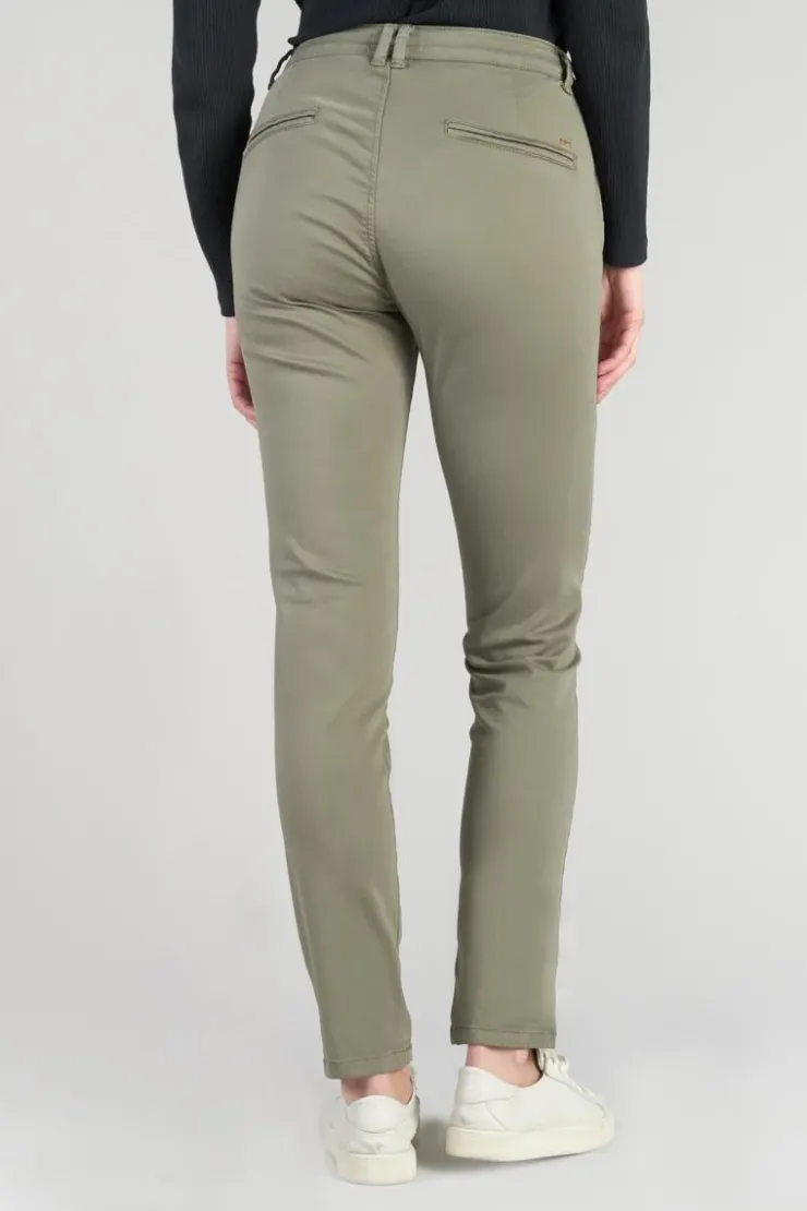 Femme Le Temps des Cerises Pantalons & Chinos-Pantalon Chino Dyli4 Kaki