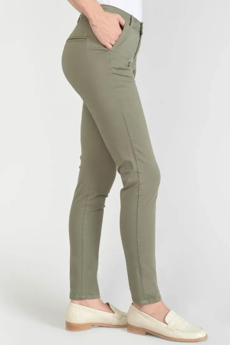 Femme Le Temps des Cerises Pantalons & Chinos-Pantalon Chino Dyli3 Kaki