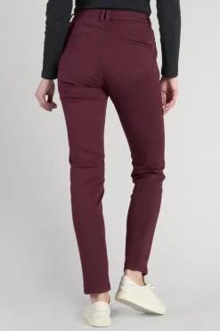 Femme Le Temps des Cerises Pantalons & Chinos-Pantalon Chino Dyli4 Lie De Vin