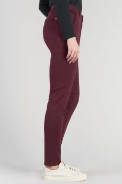 Femme Le Temps des Cerises Pantalons & Chinos-Pantalon Chino Dyli4 Lie De Vin