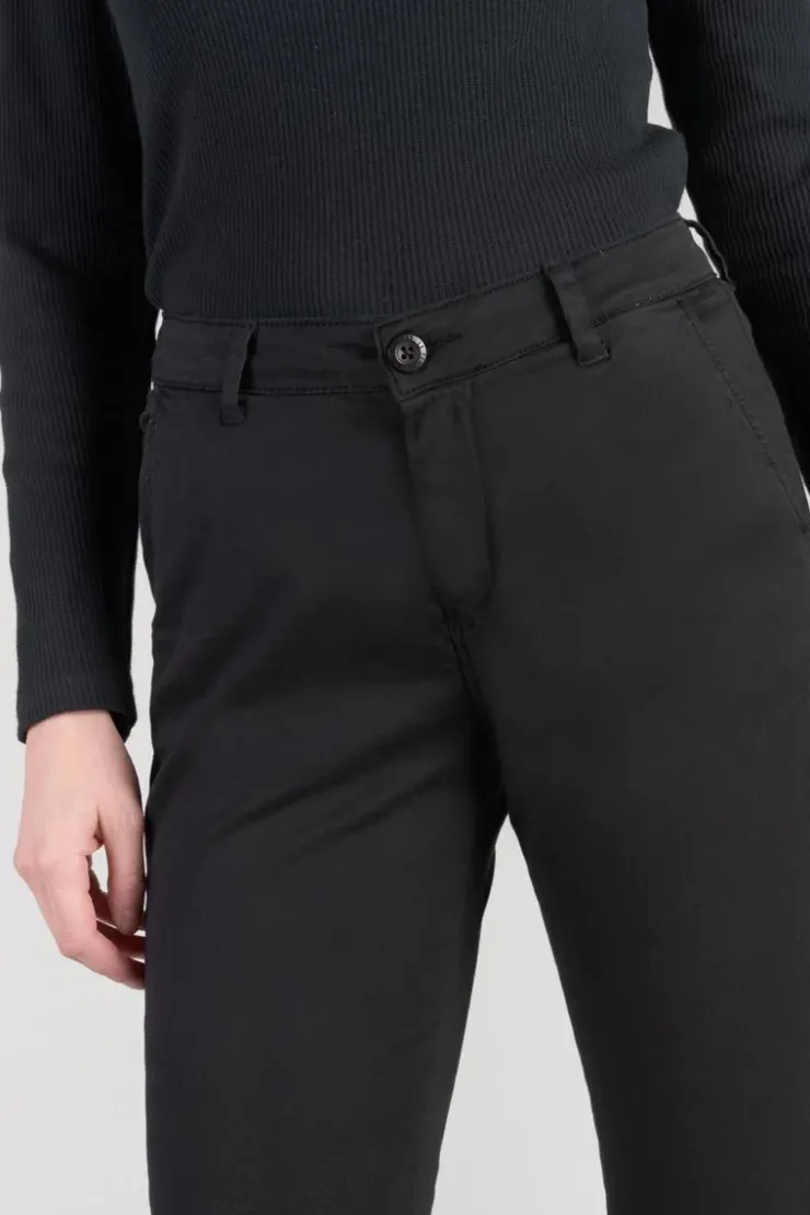 Femme Le Temps des Cerises Pantalons & Chinos-Pantalon Chino Dyli4 Noir
