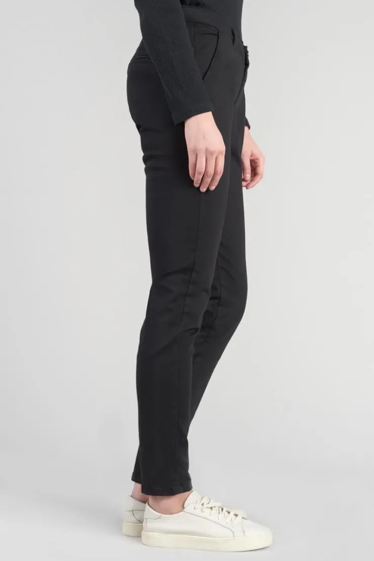 Femme Le Temps des Cerises Pantalons & Chinos-Pantalon Chino Dyli4 Noir