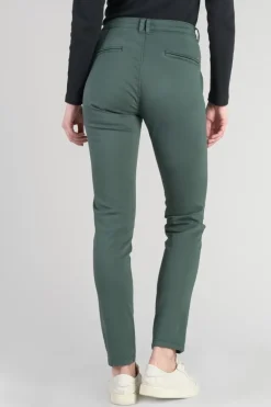 Femme Le Temps des Cerises Pantalons & Chinos-Pantalon Chino Dyli4 Vert Bouteille