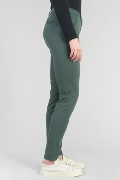 Femme Le Temps des Cerises Pantalons & Chinos-Pantalon Chino Dyli4 Vert Bouteille