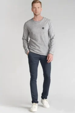 Homme Le Temps des Cerises Pantalons & Chinos-Pantalon Chino Jogg Kurt Marine