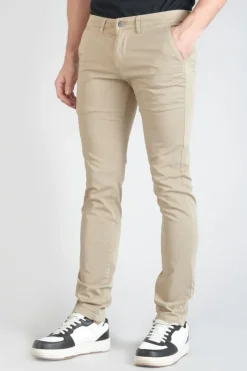 Homme Le Temps des Cerises Pantalons & Chinos-Pantalon Chino Slim Jas Beige
