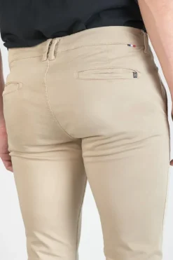 Homme Le Temps des Cerises Pantalons & Chinos-Pantalon Chino Slim Jas Beige