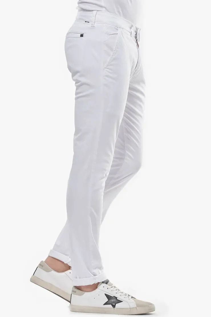 Homme Le Temps des Cerises Pantalons & Chinos-Pantalon Chino Slim Jas Blanc