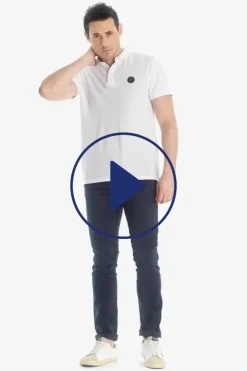 Homme Le Temps des Cerises Pantalons & Chinos-Pantalon Chino Slim Jas Marine