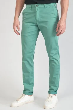 Homme Le Temps des Cerises Pantalons & Chinos-Pantalon Chino Slim Jas Vert D'Eau
