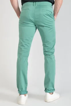 Homme Le Temps des Cerises Pantalons & Chinos-Pantalon Chino Slim Jas Vert D'Eau