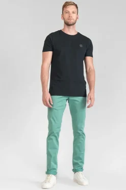 Homme Le Temps des Cerises Pantalons & Chinos-Pantalon Chino Slim Jas Vert D'Eau