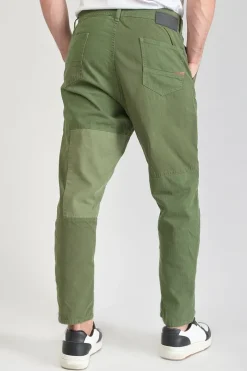 Homme Le Temps des Cerises Pantalons & Chinos-Pantalon Loose Mister Kaki Vert