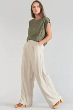 Femme Le Temps des Cerises Pantalons & Chinos-Pantalon Sagua Sable