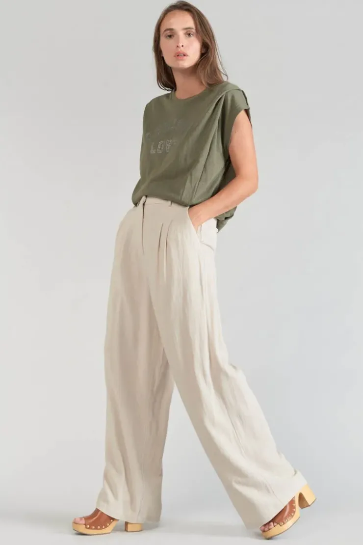 Femme Le Temps des Cerises Pantalons & Chinos-Pantalon Sagua Sable