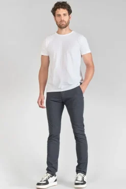 Homme Le Temps des Cerises Pantalons & Chinos-Pantalon Skunk A Carreaux Bleus