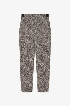 Femme Le Temps des Cerises Pantalons & Chinos-Pantalon Tage Noir A Motif