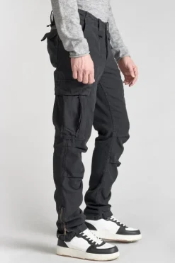 Homme Le Temps des Cerises Pantalons & Chinos-Pantalon Treillis Mirado Noir