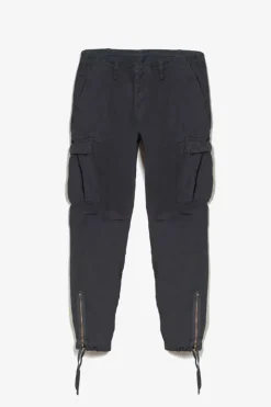 Homme Le Temps des Cerises Pantalons & Chinos-Pantalon Treillis Mirado Noir