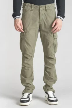 Homme Le Temps des Cerises Pantalons & Chinos-Pantalon Treillis Mirado Kaki