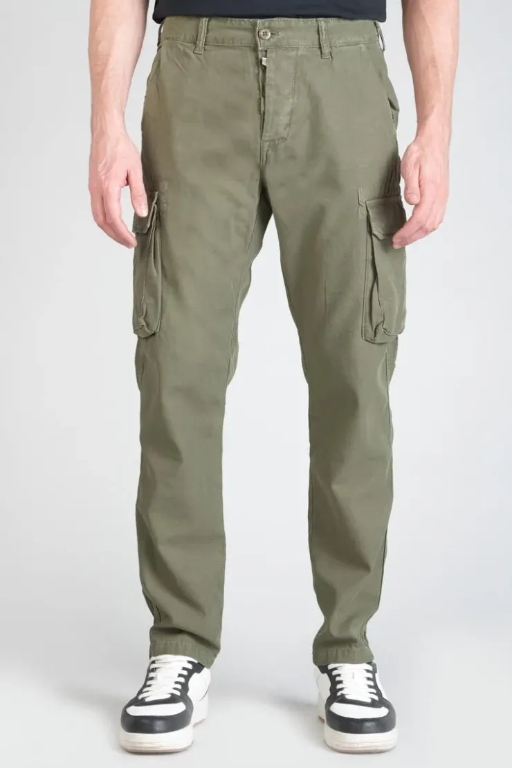 Homme Le Temps des Cerises Pantalons & Chinos-Pantalon Treillis Sami Kaki