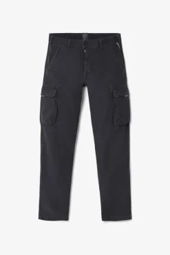 Homme Le Temps des Cerises Pantalons & Chinos-Pantalon Treillis Sami Noir