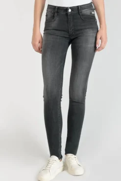 Femme Le Temps des Cerises Coupe Slim-Peak Pulp Slim Taille Haute Jeans Noir N°1