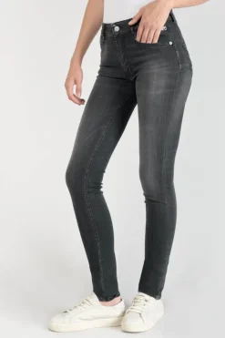 Femme Le Temps des Cerises Coupe Slim-Peak Pulp Slim Taille Haute Jeans Noir N°1
