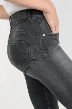 Femme Le Temps des Cerises Coupe Slim-Peak Pulp Slim Taille Haute Jeans Noir N°1