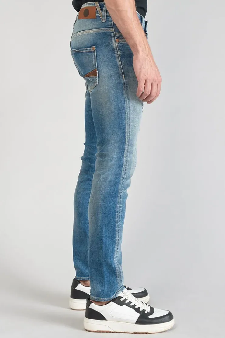 Homme Le Temps des Cerises Coupe Tapered-Perier 900/16 Tapered 7/8Eme Jeans Destroy Vintage Bleu N°4