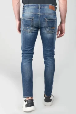 Homme Le Temps des Cerises Coupe Skinny-Picpus Power Skinny 7/8Eme Jeans Destroy Bleu N°2