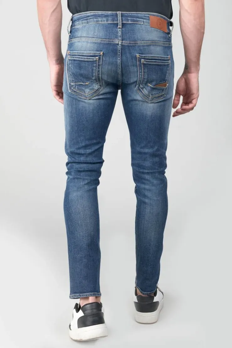 Homme Le Temps des Cerises Coupe Skinny-Picpus Power Skinny 7/8Eme Jeans Destroy Bleu N°2
