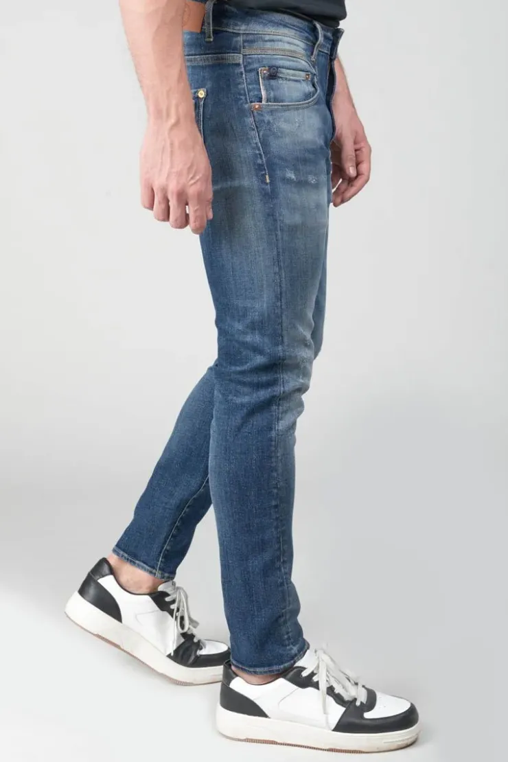 Homme Le Temps des Cerises Coupe Skinny-Picpus Power Skinny 7/8Eme Jeans Destroy Bleu N°2