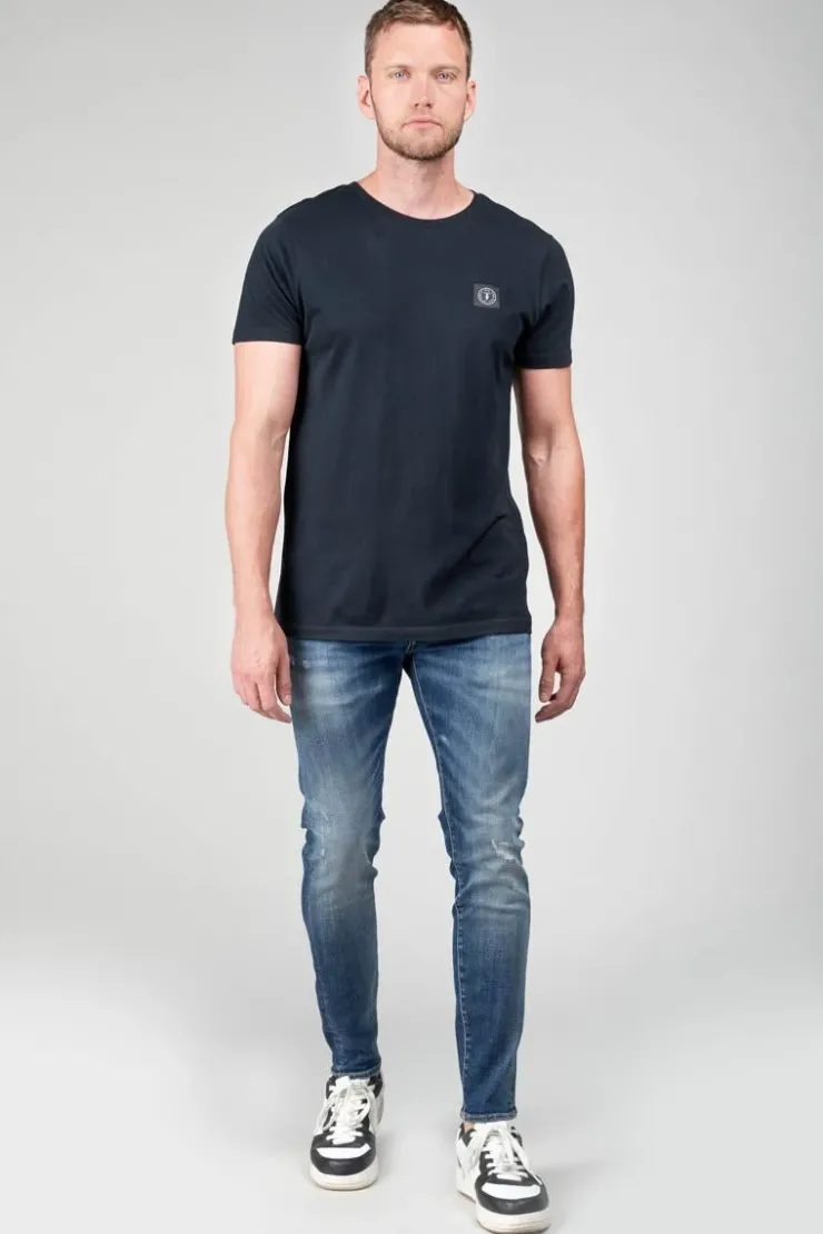 Homme Le Temps des Cerises Coupe Skinny-Picpus Power Skinny 7/8Eme Jeans Destroy Bleu N°2