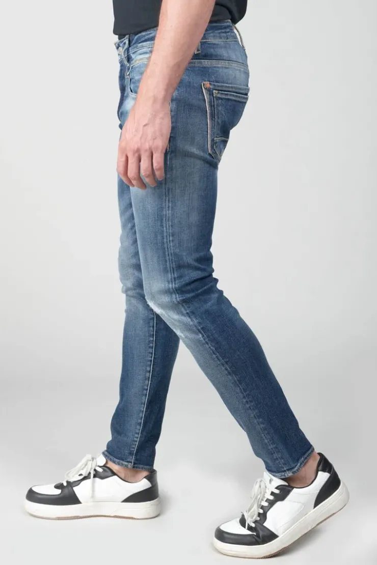 Homme Le Temps des Cerises Coupe Skinny-Picpus Power Skinny 7/8Eme Jeans Destroy Bleu N°2