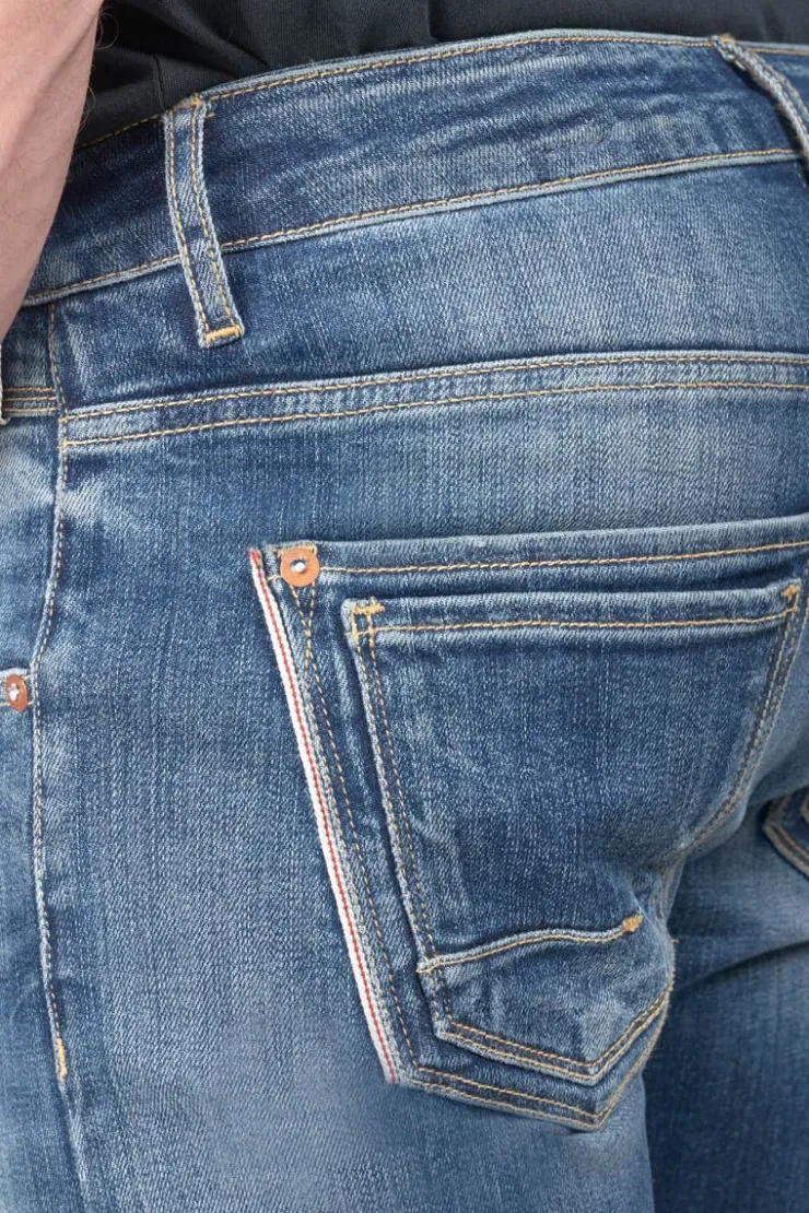 Homme Le Temps des Cerises Coupe Skinny-Picpus Power Skinny 7/8Eme Jeans Destroy Bleu N°2