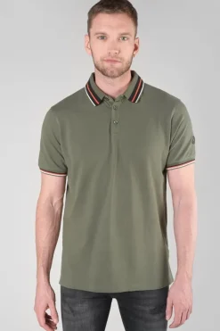 Homme Le Temps des Cerises T-Shirts & Polos-Polo Arel Kaki