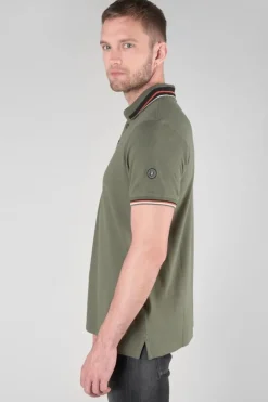 Homme Le Temps des Cerises T-Shirts & Polos-Polo Arel Kaki