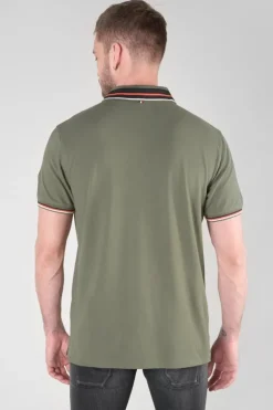 Homme Le Temps des Cerises T-Shirts & Polos-Polo Arel Kaki