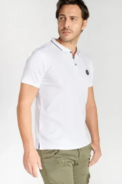 Homme Le Temps des Cerises T-Shirts & Polos-Polo Aron Blanc