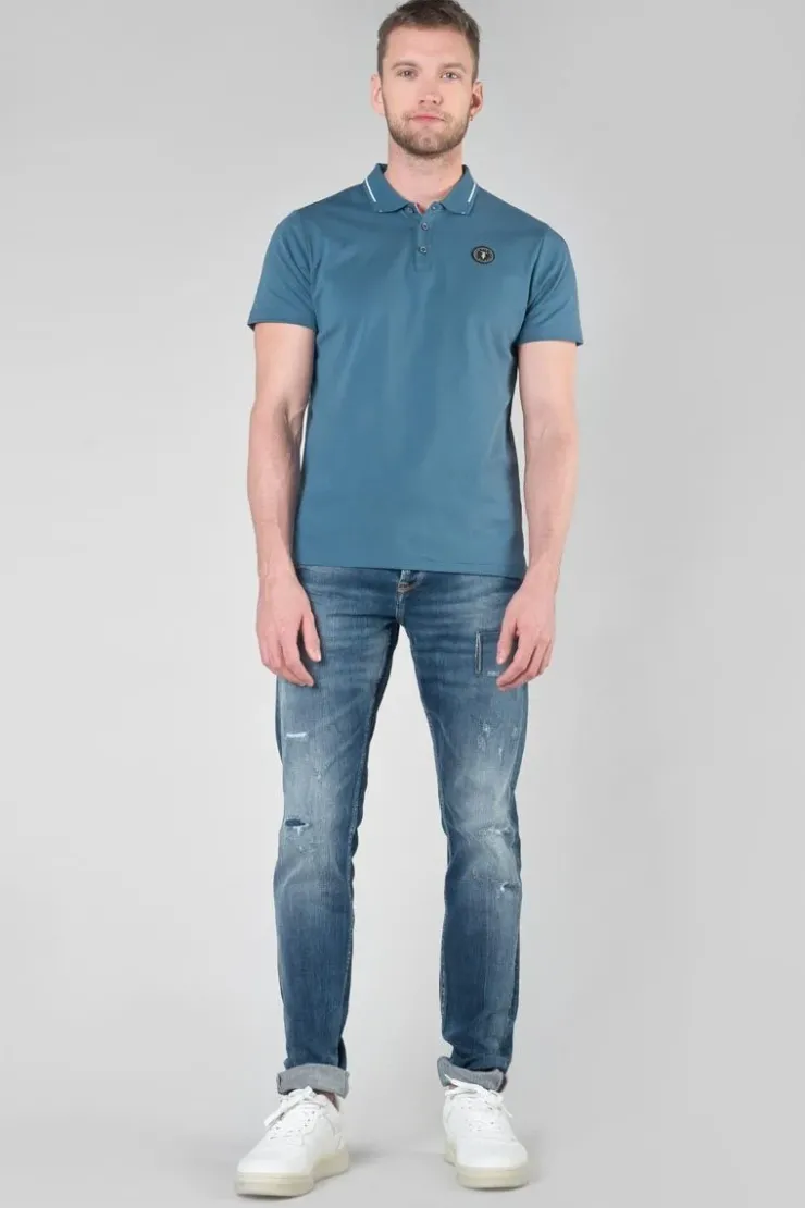 Homme Le Temps des Cerises T-Shirts & Polos-Polo Aron Bleu Petrole