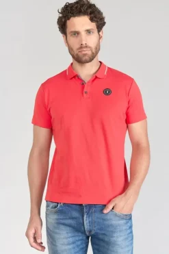 Homme Le Temps des Cerises T-Shirts & Polos-Polo Aron Corail