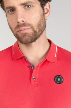 Homme Le Temps des Cerises T-Shirts & Polos-Polo Aron Corail