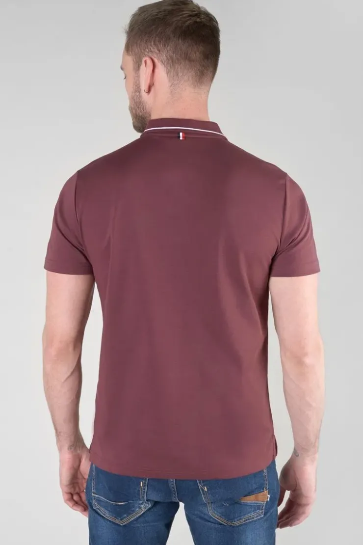 Homme Le Temps des Cerises T-Shirts & Polos-Polo Aron Lie De Vin