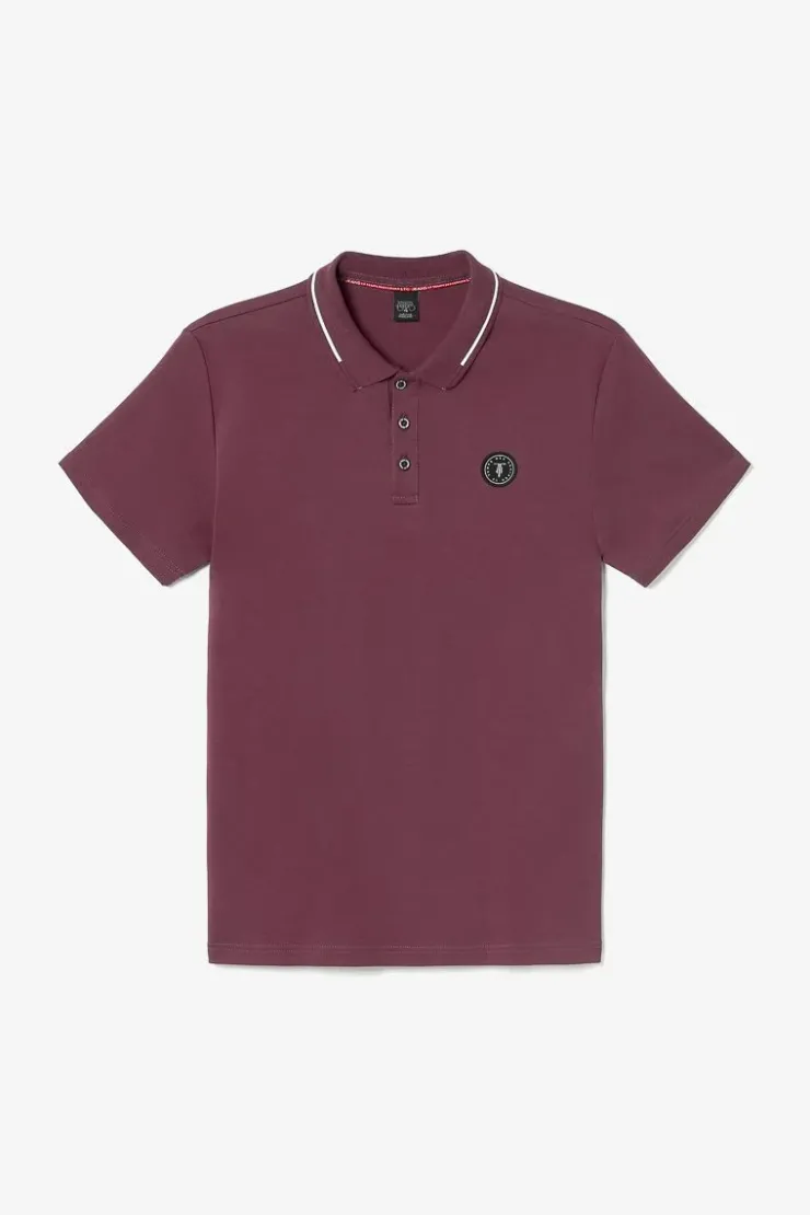 Homme Le Temps des Cerises T-Shirts & Polos-Polo Aron Lie De Vin