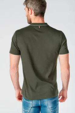 Homme Le Temps des Cerises T-Shirts & Polos-Polo Aron Vert Kaki