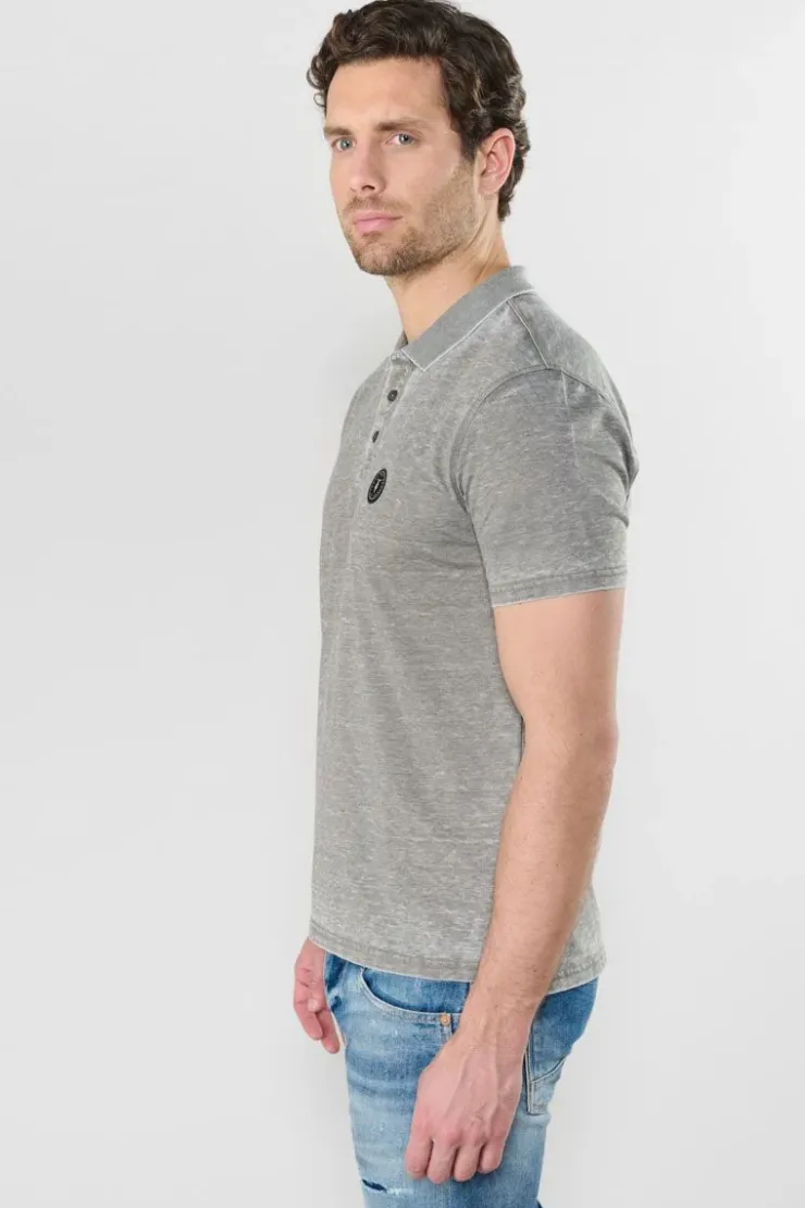 Homme Le Temps des Cerises T-Shirts & Polos-Polo Brety Kaki Gris Chine